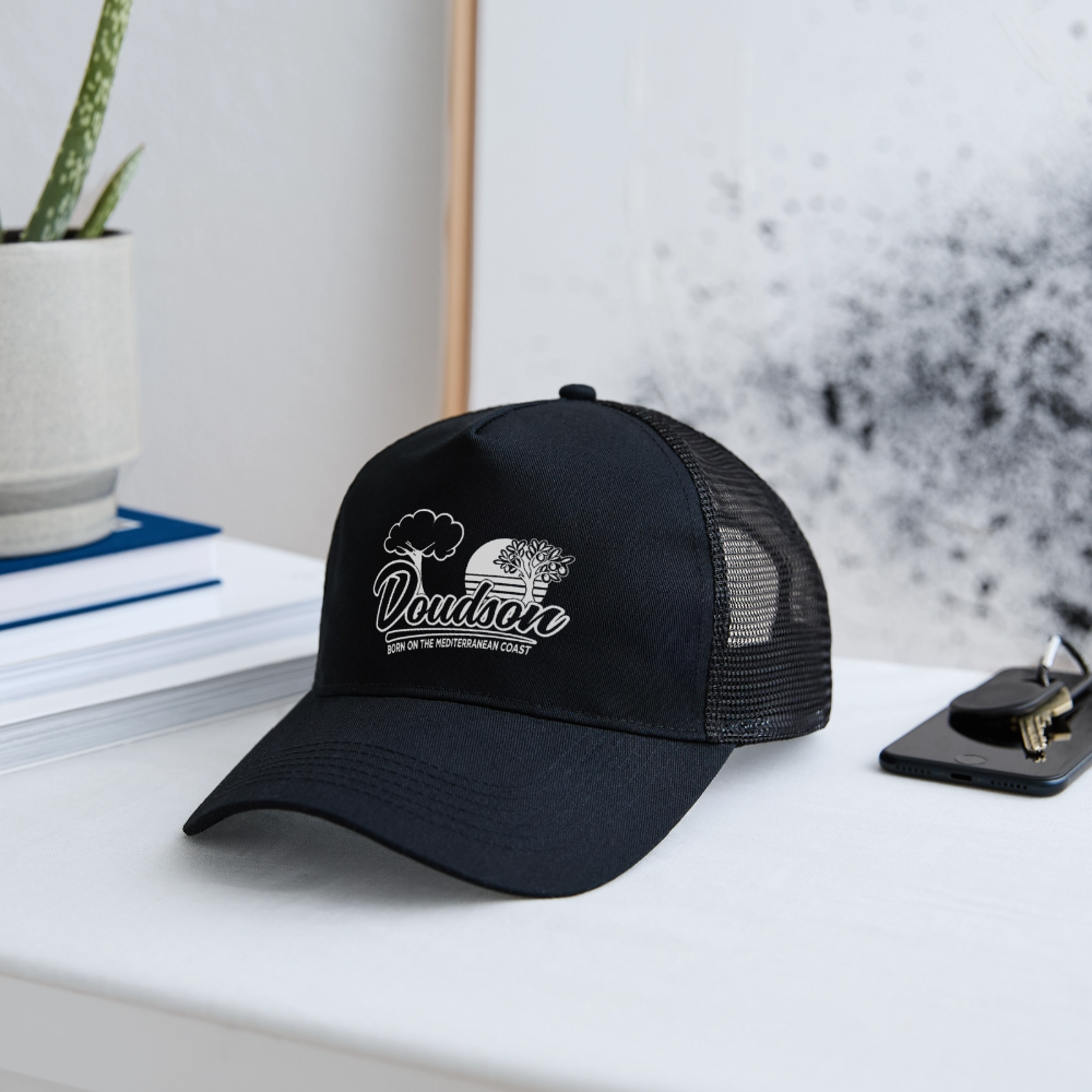 Casquette style Trucker - noir/noir