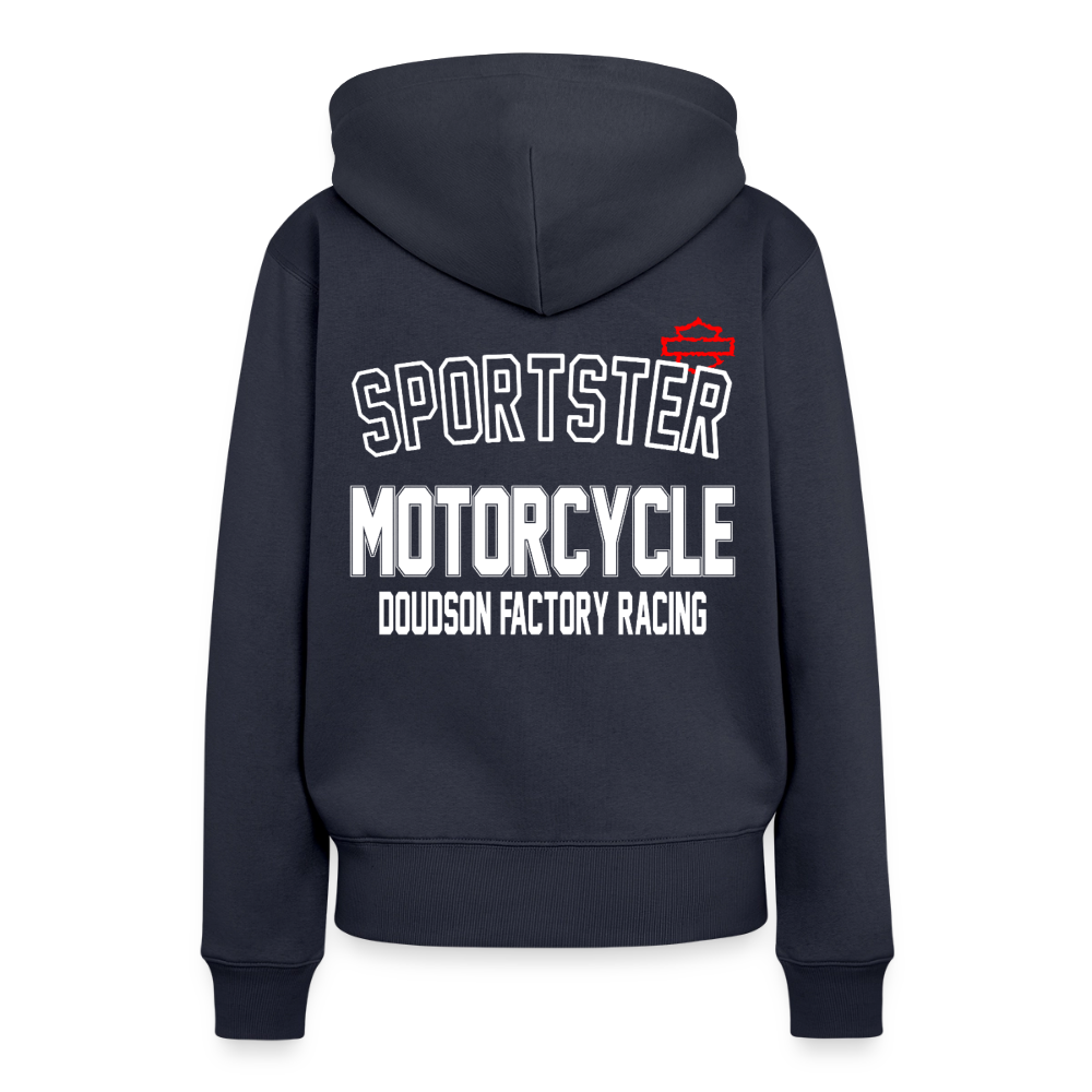 HD - Sportster - à capuche Premium pour femmes - bleu marine