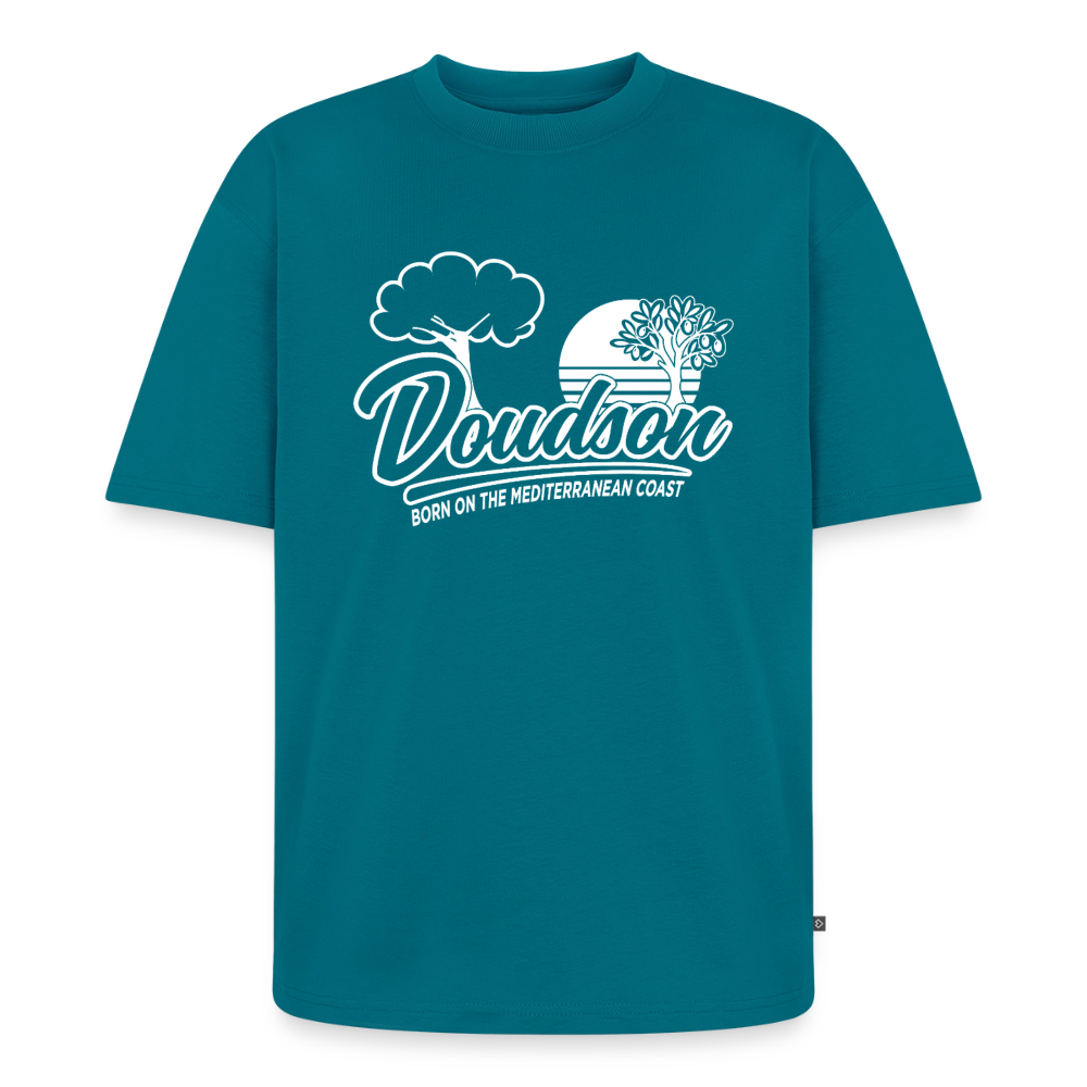 T-shirt oversize moto SPORTSTER – DOUDSON FACTORY RACING - bleu pétrole