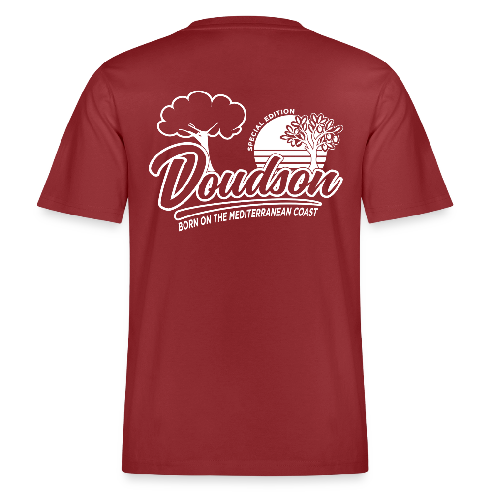 T-shirt moto Coast Motorcycle Klub – DOUDSON - rouge terre