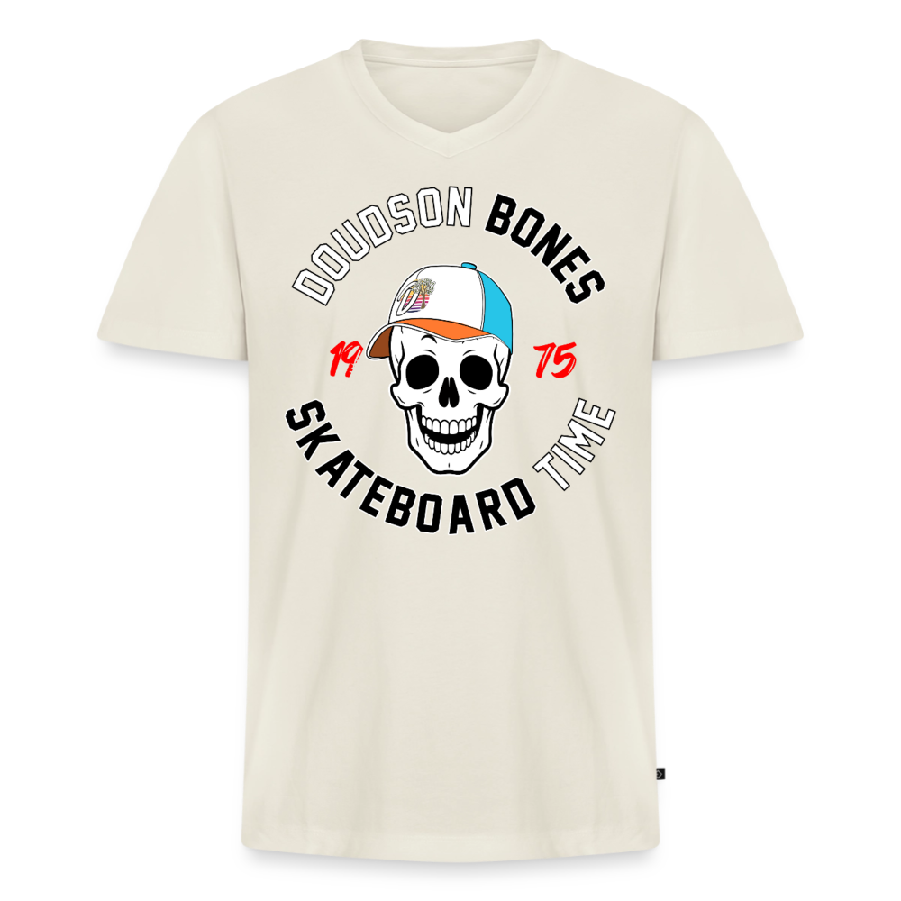 Bones - Skateboard - classique col V - blanc cassé