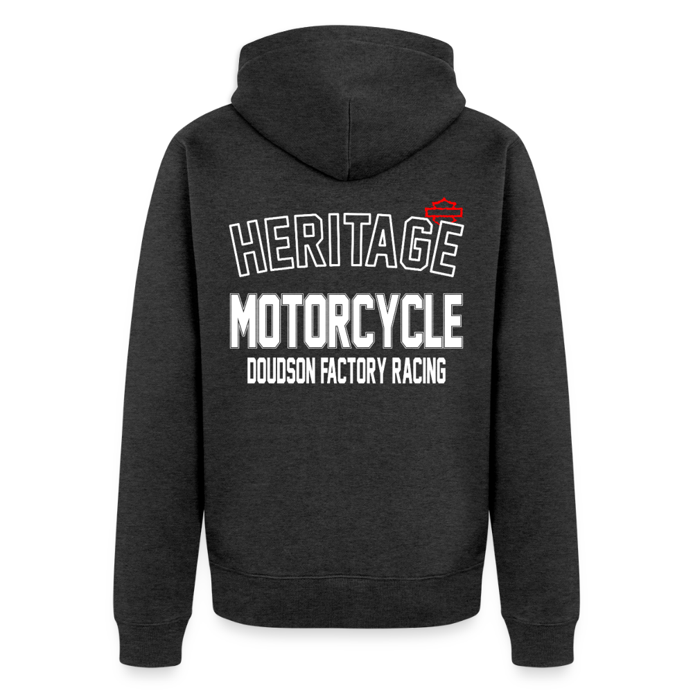 HD - HERITAGE - Veste à capuche Premium Homme - anthracite chiné