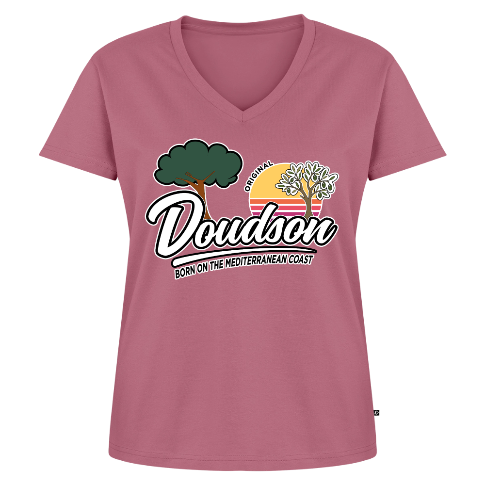 Original - T-shirt encolure en V Premium bio Femme - mauve