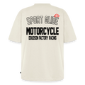 T-shirt oversize moto Sport Glide – DOUDSON FACTORY RACING - blanc cassé
