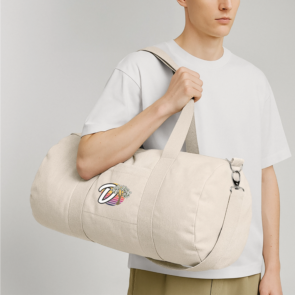 Sac de sport en toile recyclée DOUDSON - blanc naturel