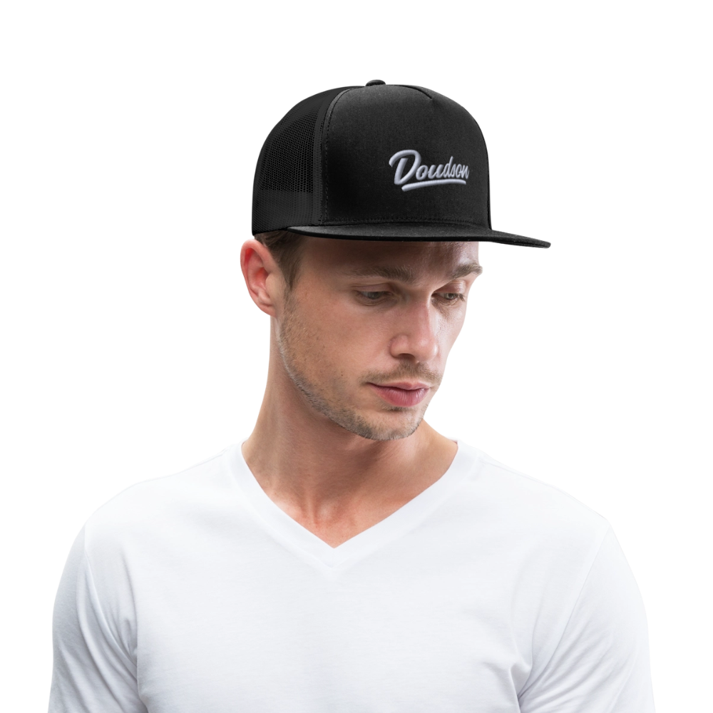 Casquette style Trucker - broderie - noir/noir