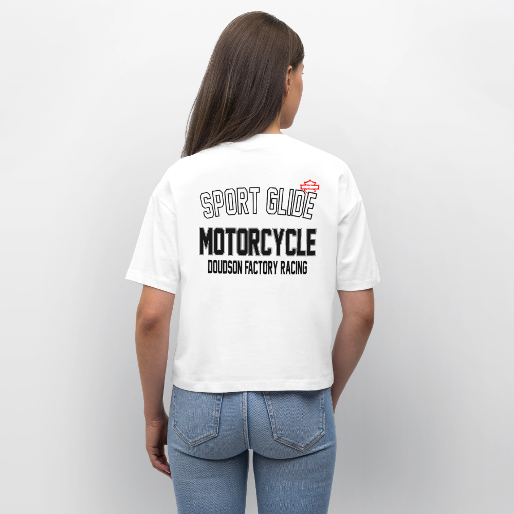 T-shirt femme Sport Glide Oversize Bio – DOUDSON Factory Racing - blanc
