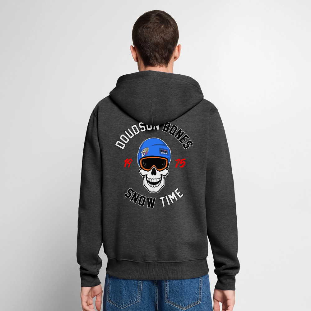 Veste à capuche zippée BONES Snow Time – DOUDSON - anthracite chiné