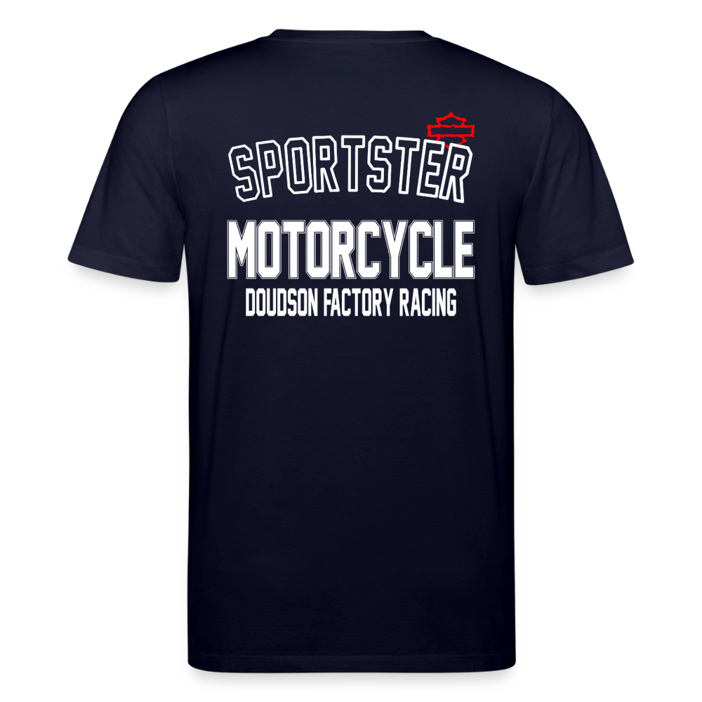 T-shirt moto SPORTSTER – DOUDSON FACTORY RACING - marine