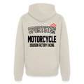 Veste à capuche zippée moto SPORTSTER – DOUDSON Factory Racing - beige