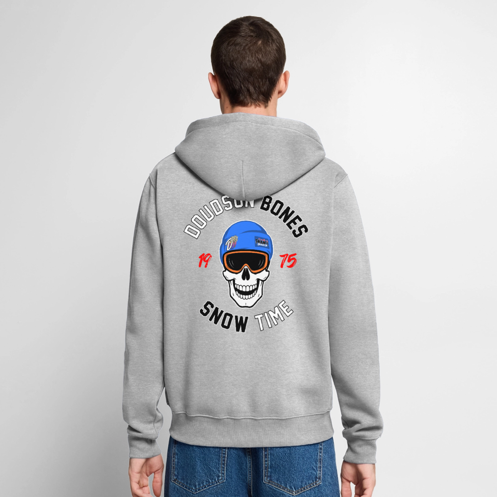 Veste à capuche zippée BONES Snow Time – DOUDSON - gris chiné