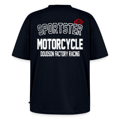 T-shirt oversize moto SPORTSTER – DOUDSON FACTORY RACING - bleu marine