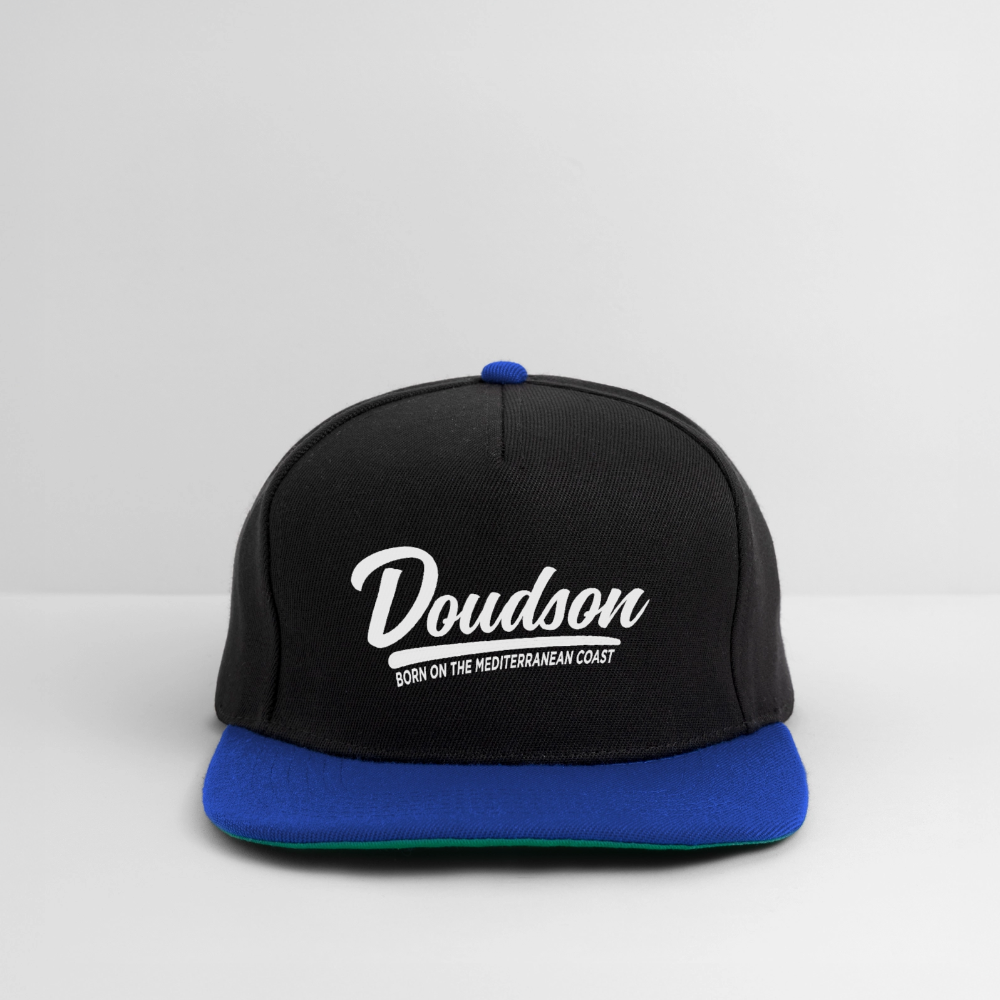 Casquette snapback - noir/bleu royal