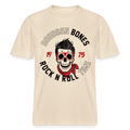 Bones - Rock'N'Roll Homme -  T-shirt unisexe RELAXED FIT en coton bio - écru doux