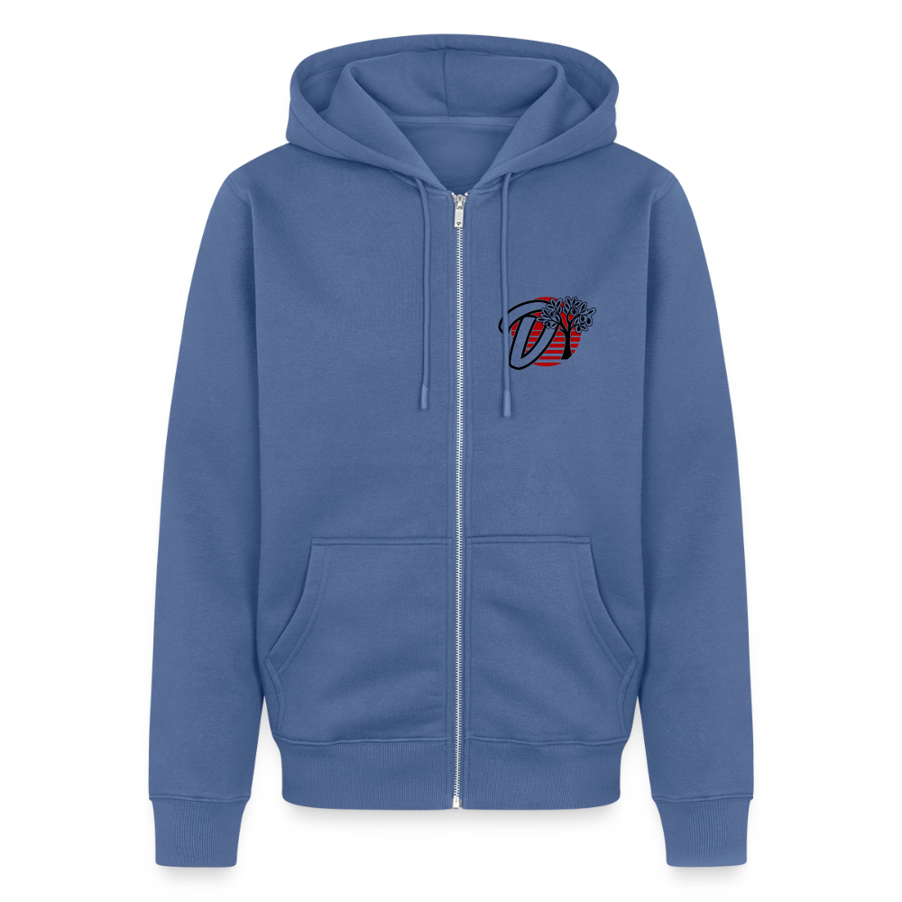 Veste à capuche zippée moto Sport Glide – DOUDSON Factory Racing - bleu pigeon