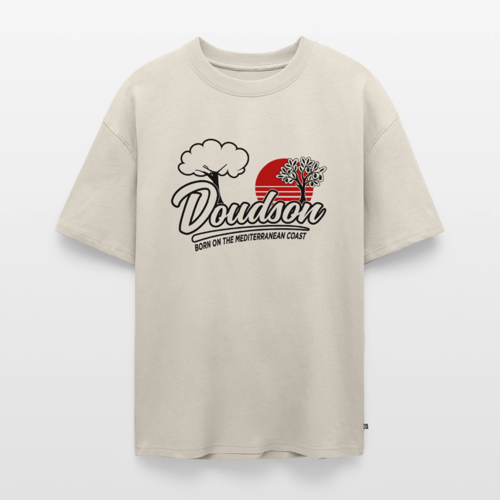 T-shirt Premium bio oversize Unisexe - DOUDSON WILD - Plage - beige