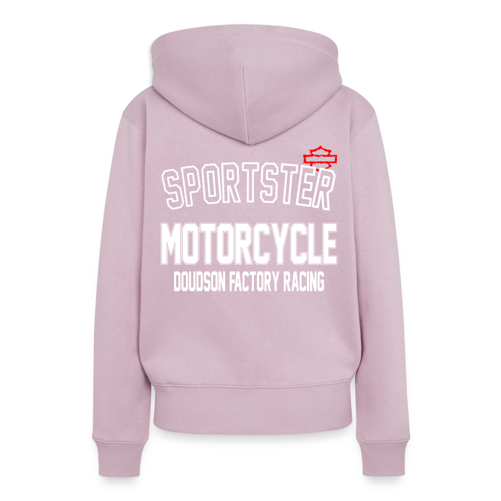 HD - Sportster - à capuche Premium pour femmes - rose poudré