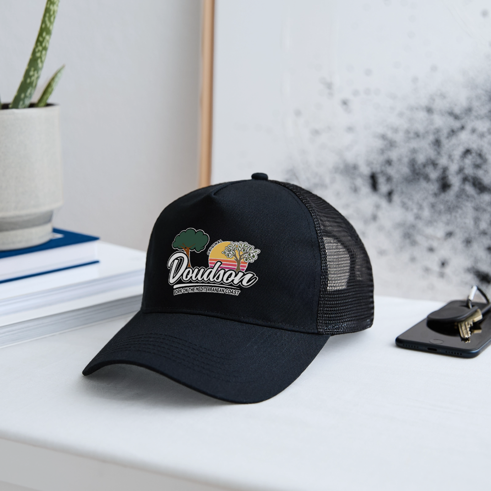Casquette style Trucker - noir/noir