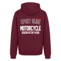 Veste à capuche zippée moto Sport Glide – DOUDSON Factory Racing - bourgogne