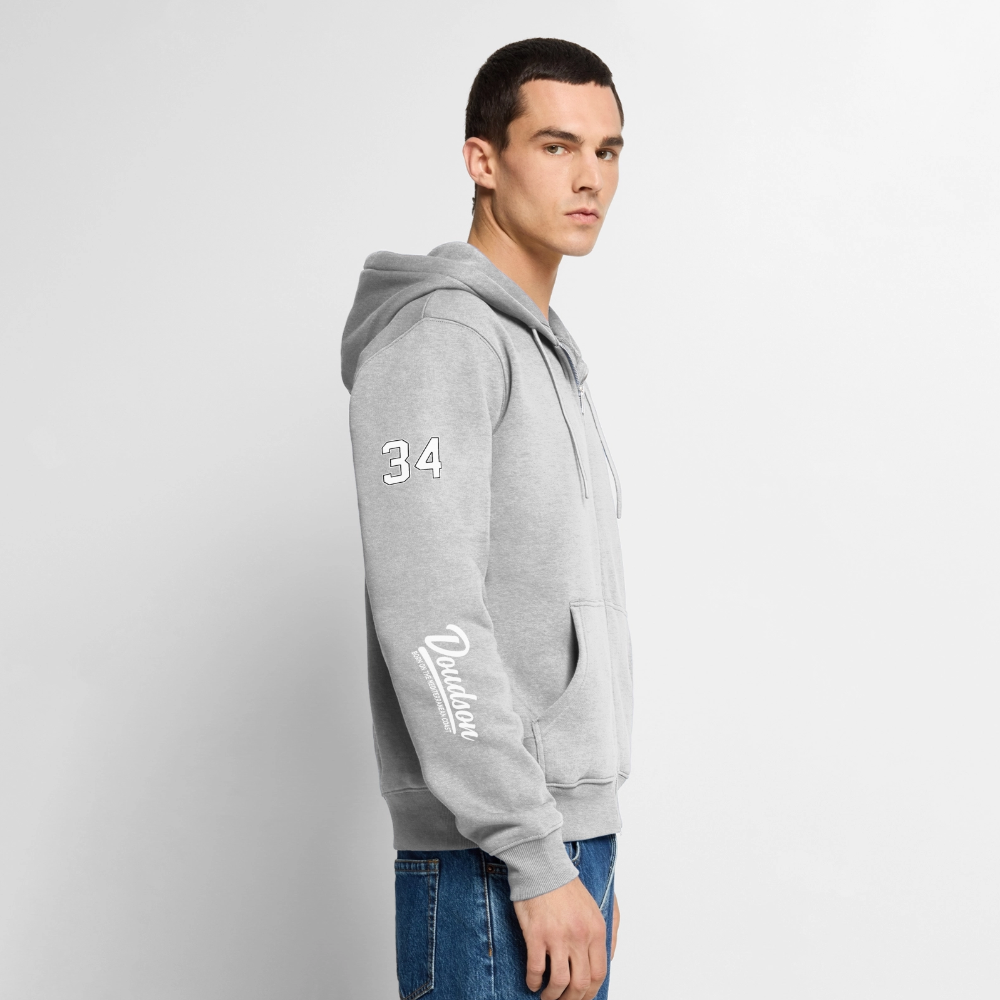 Veste à capuche Premium Homme - gris chiné