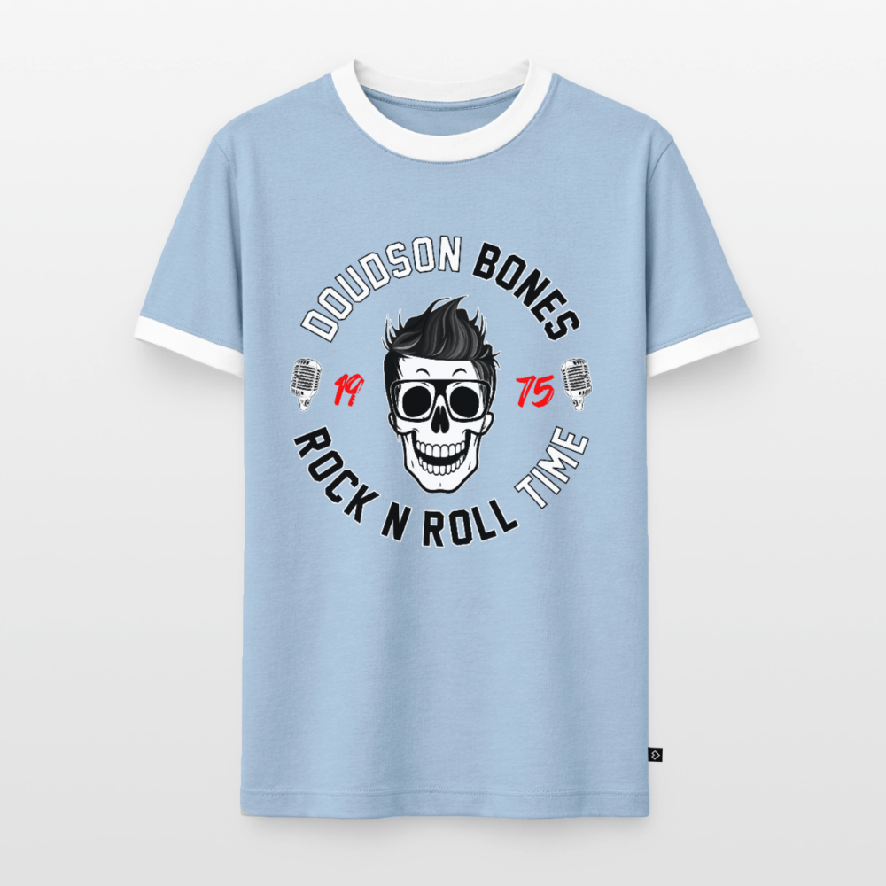 Bones - Rock'N'Roll Homme - bleu clair/blanc 
