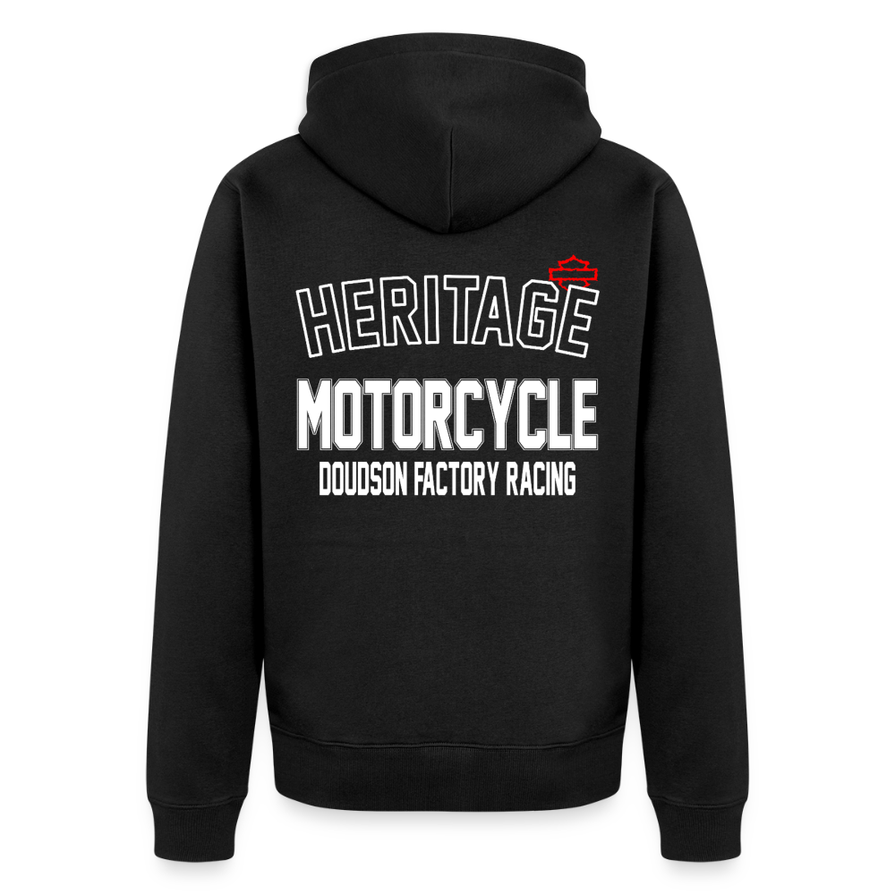 HD - HERITAGE - Veste à capuche Premium Homme - noir