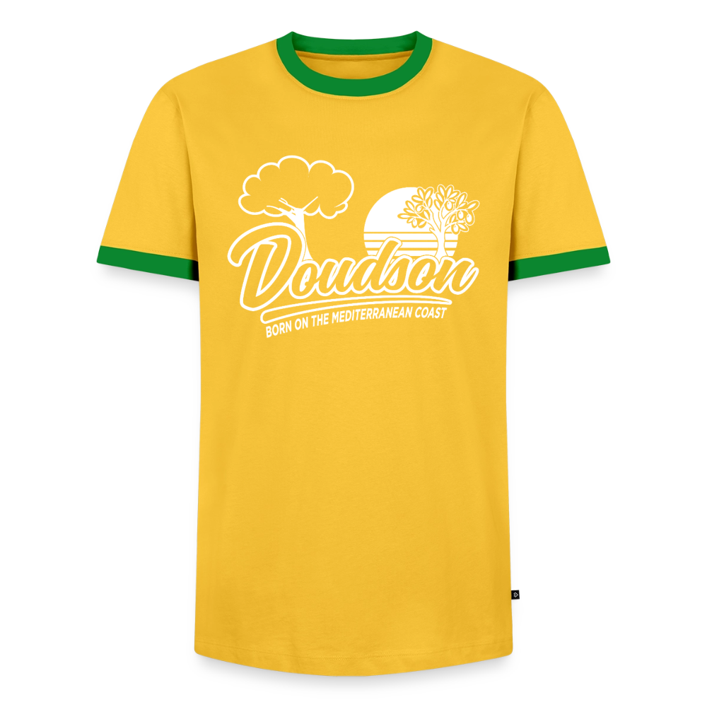 T-shirt moto Sport Glide contrasté – DOUDSON RIDER - jaune/vert 
