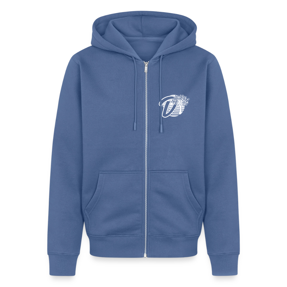 Veste à capuche zippée moto Sport Glide – DOUDSON Factory Racing - bleu pigeon