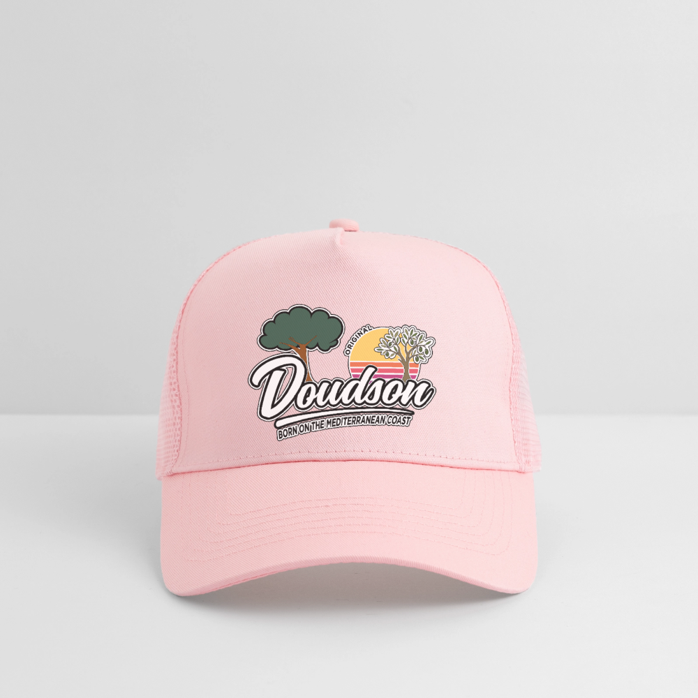 Casquette style Trucker - rose pâle