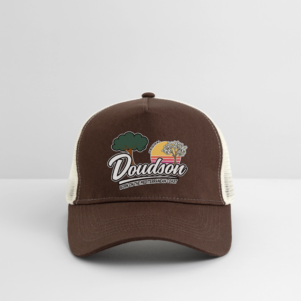 Casquette style Trucker - marron/beige