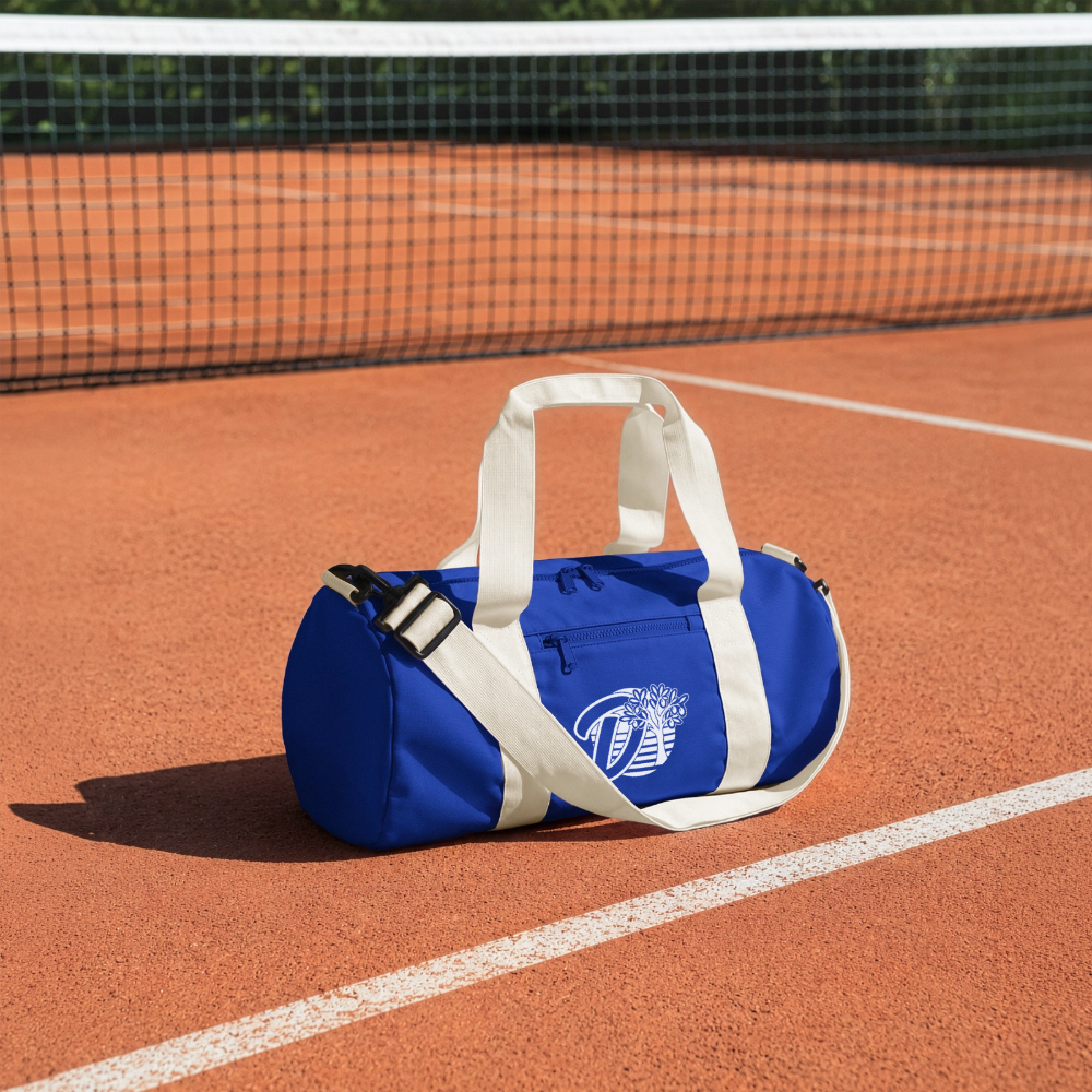Sac de sport recyclé DOUDSON - bleu roi vif/blanc cassé
