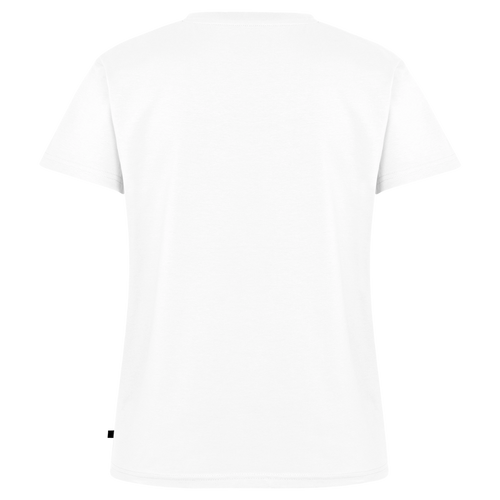 CHRISTINE T-shirt encolure en V Premium bio Femme - blanc