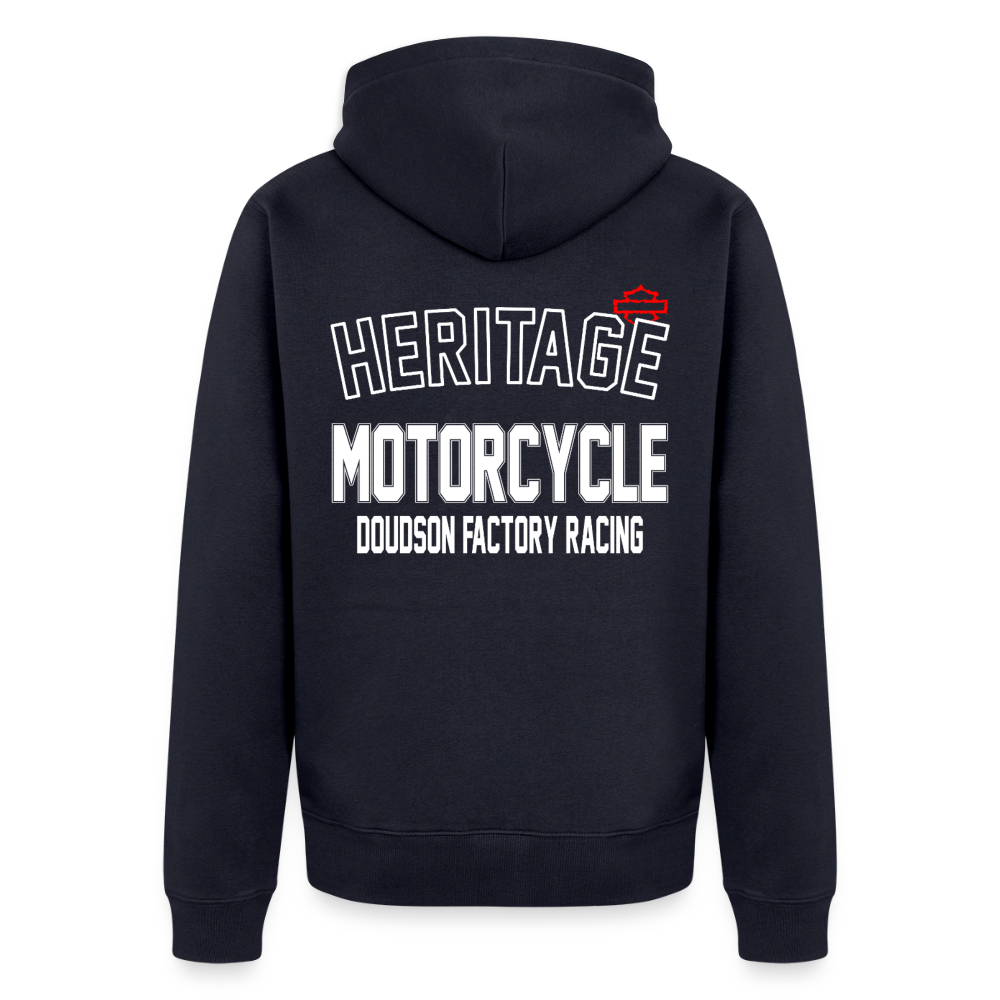 HD - HERITAGE - Veste à capuche Premium Homme - bleu marine