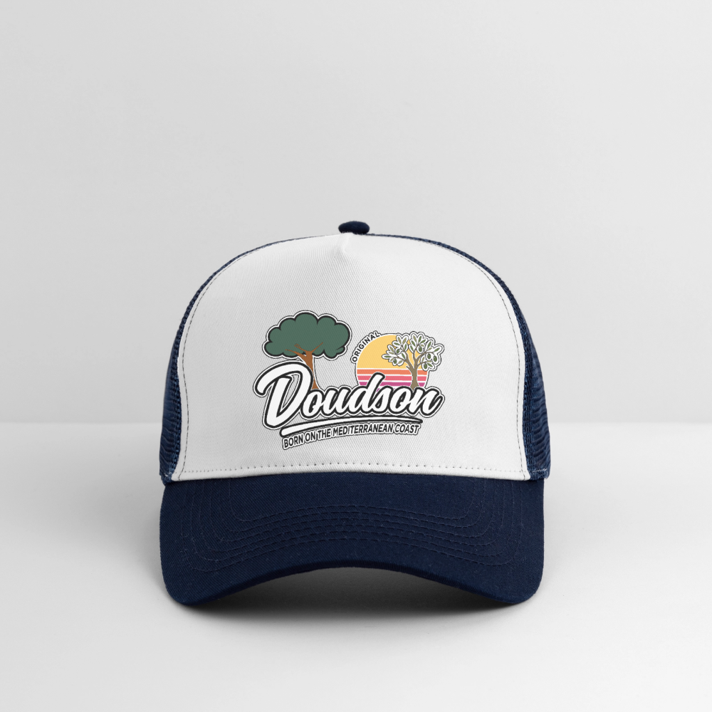 Casquette style Trucker - blanc/marine