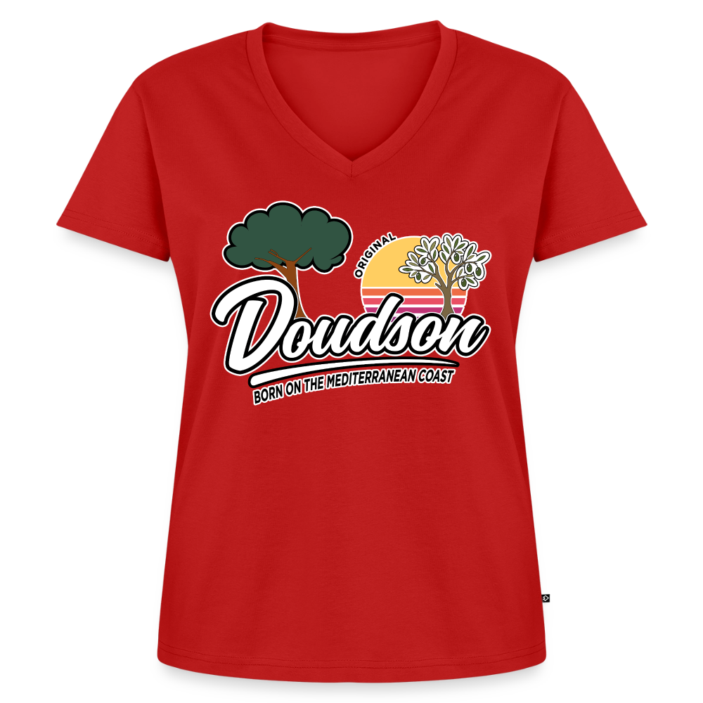 Original - T-shirt encolure en V Premium bio Femme - rouge