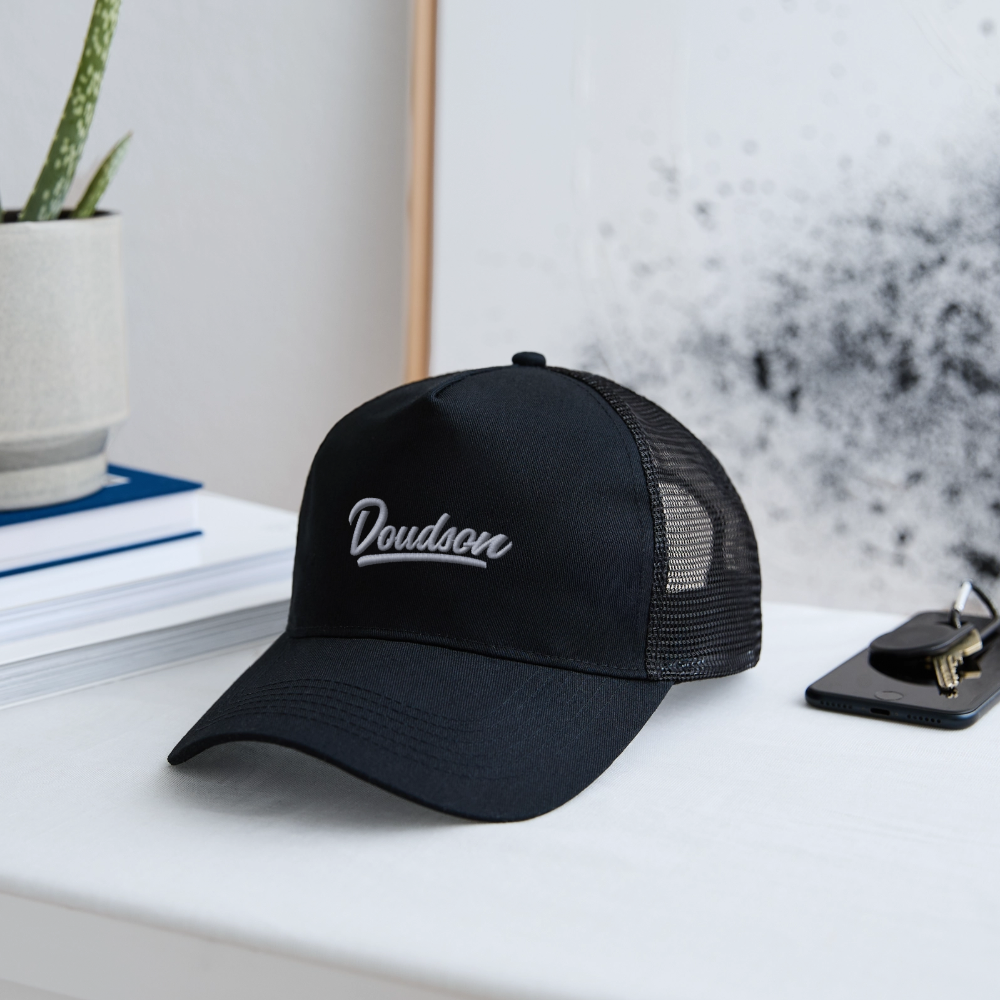 Casquette Trucker noire brodée DOUDSON Original