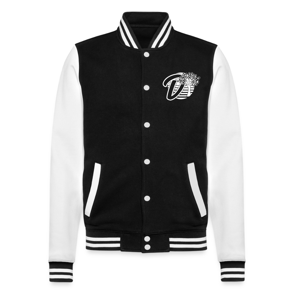 Veste Teddy noire et blanche DOUDSON Factory Racing vue de face
