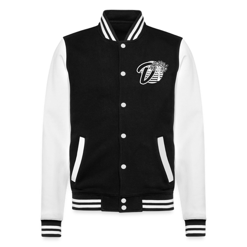 Veste Teddy noire et blanche DOUDSON Factory Racing vue de face