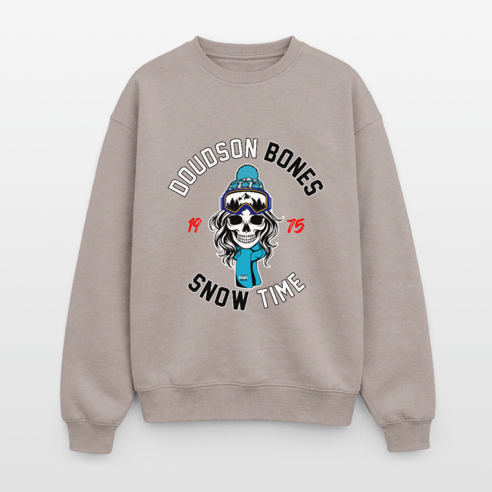 Bones - Snow - Sweat oversize épais SPREAD - taupe