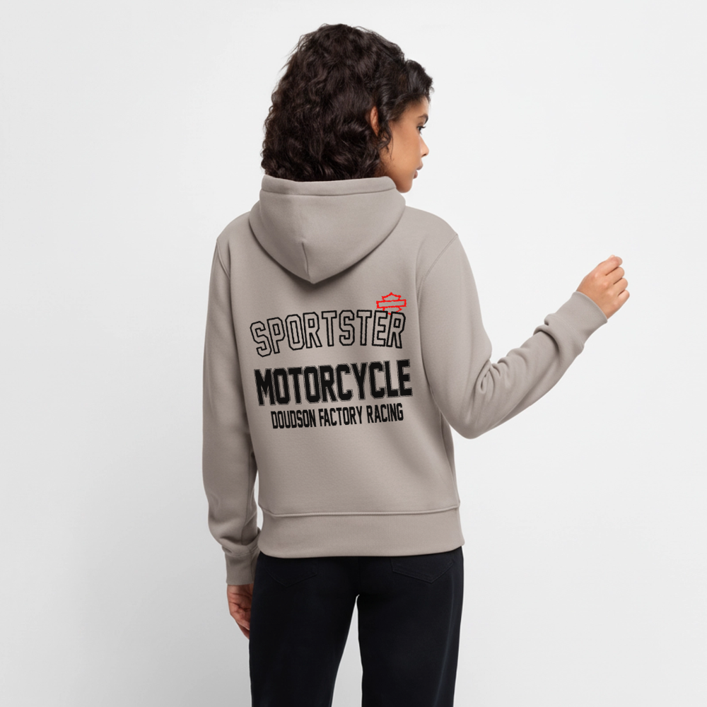 HD - Sportster - à capuche Premium pour femmes - taupe