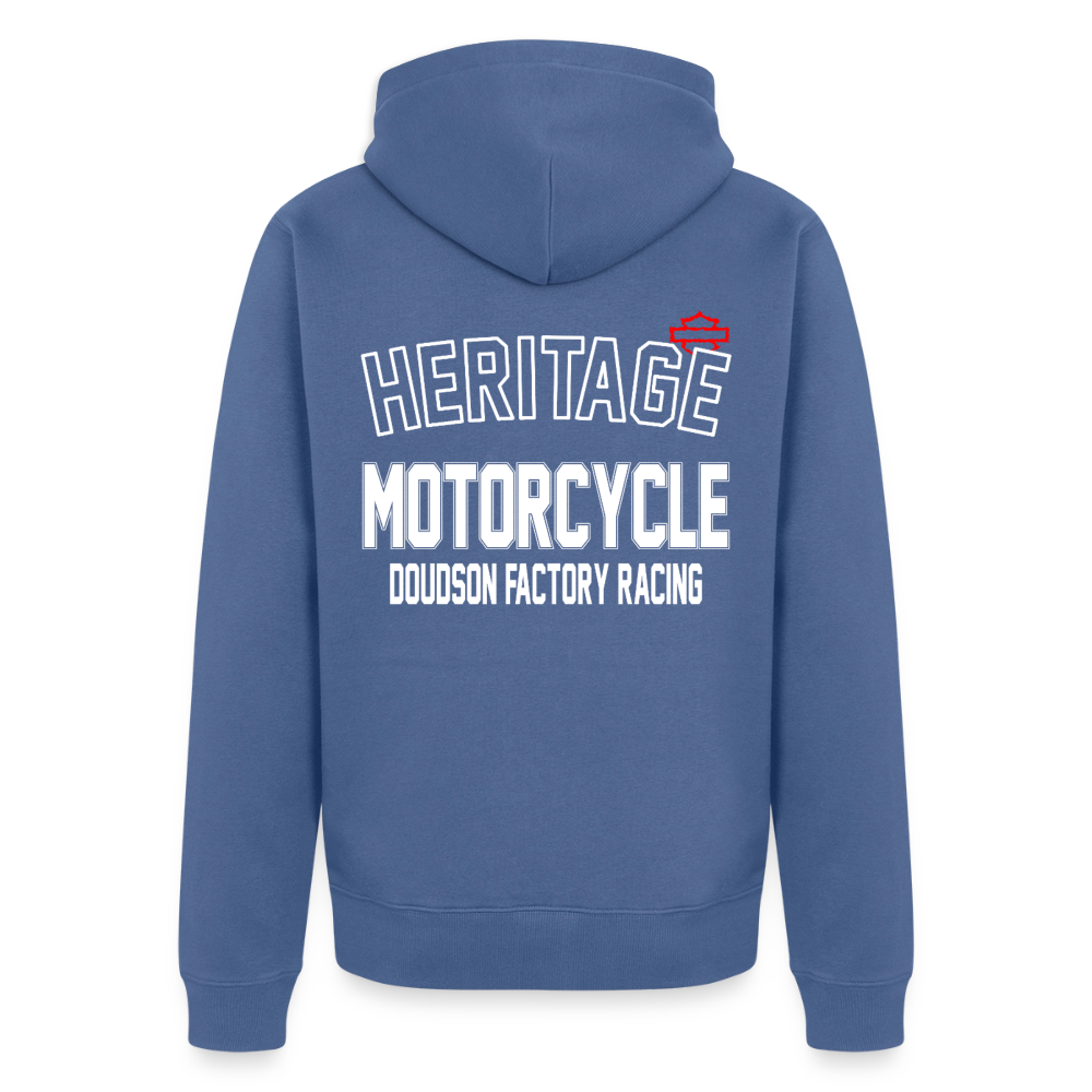 HD - HERITAGE - Veste à capuche Premium Homme - bleu pigeon