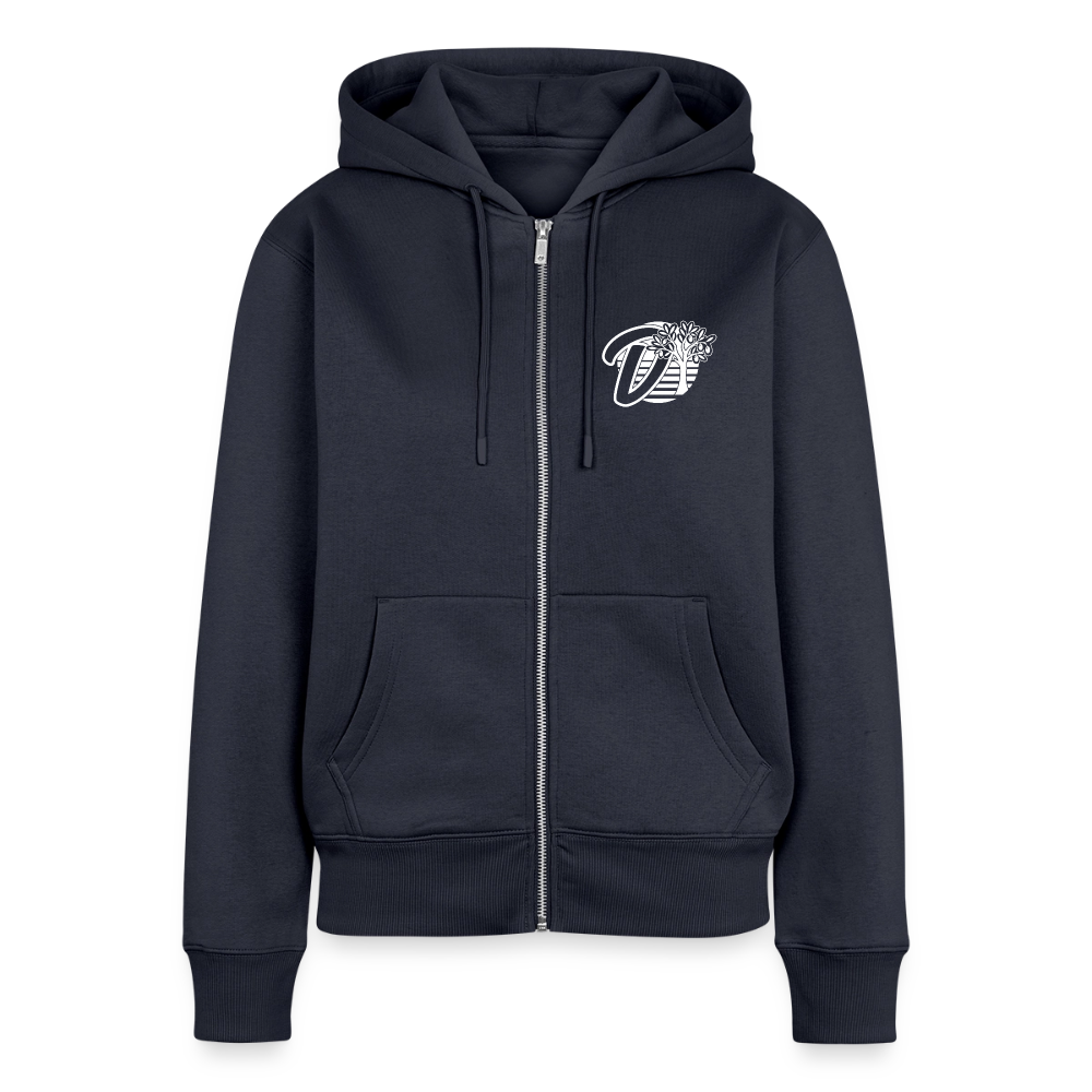 Veste à capuche zippée femme moto Sport Glide – DOUDSON Factory Racing - bleu marine