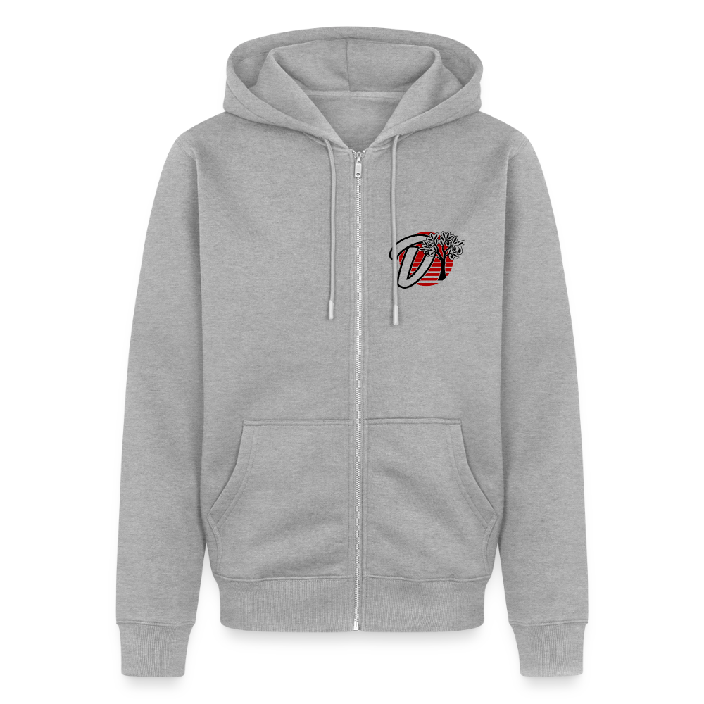 Veste à capuche zippée moto SPORTSTER – DOUDSON Factory Racing - gris chiné
