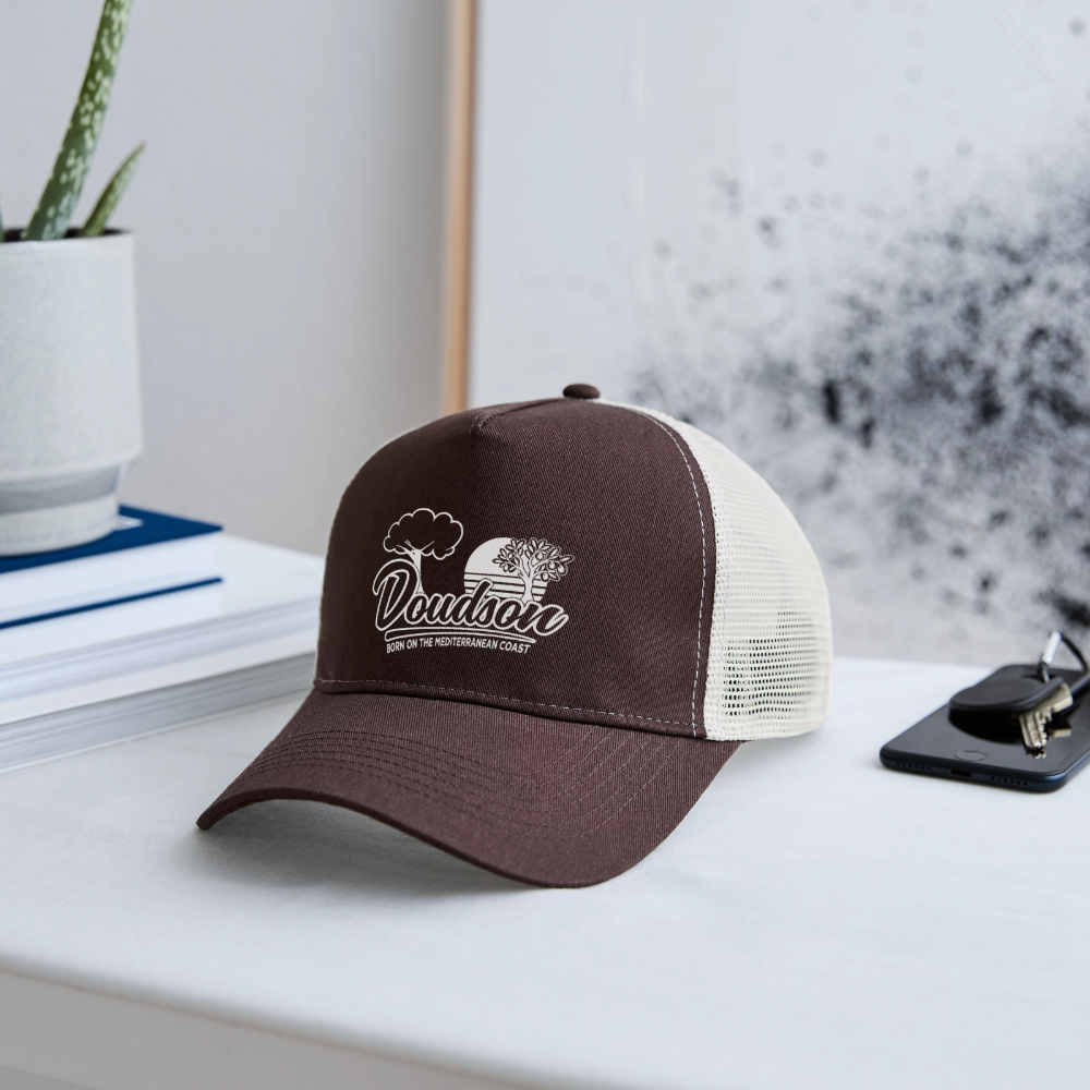 Casquette style Trucker - marron/beige