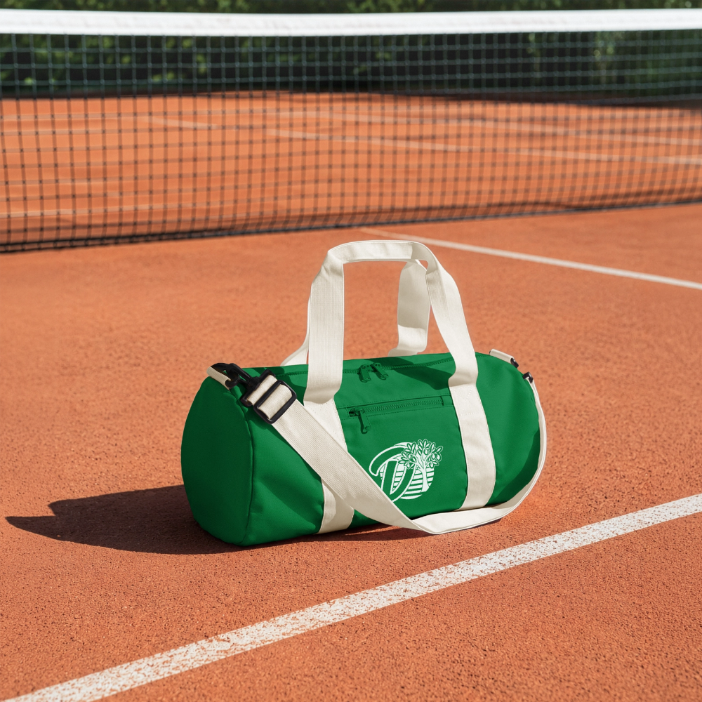 Sac de sport recyclé DOUDSON - vert kelly/blanc cassé
