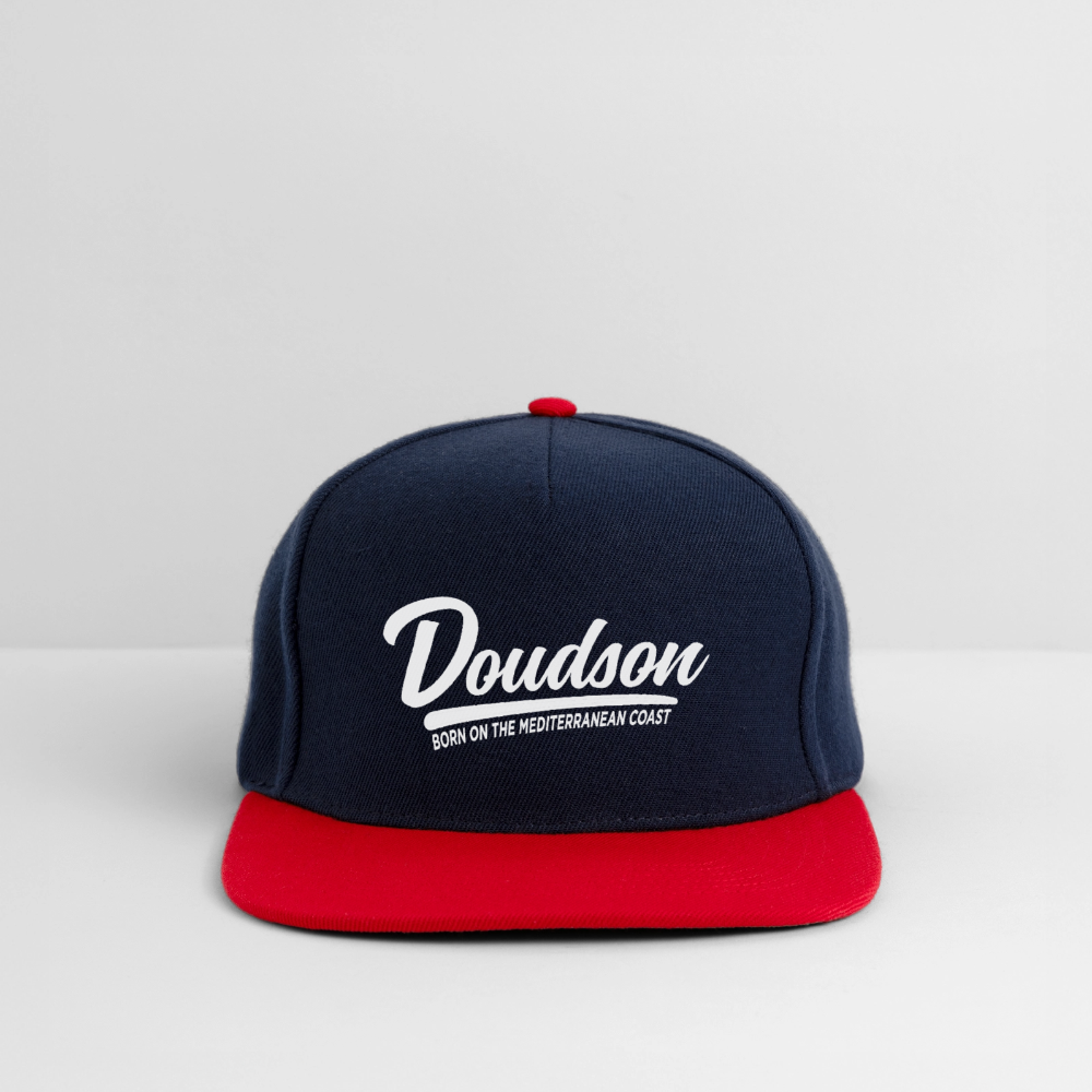 Casquette snapback - bleu marine/rouge