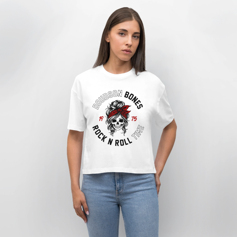 Bones - Rock'N'Roll - T-shirt bio NOVA Stanley/Stella Femme - blanc