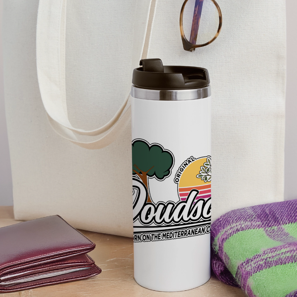 Mug isotherme blanc panoramique DOUDSON