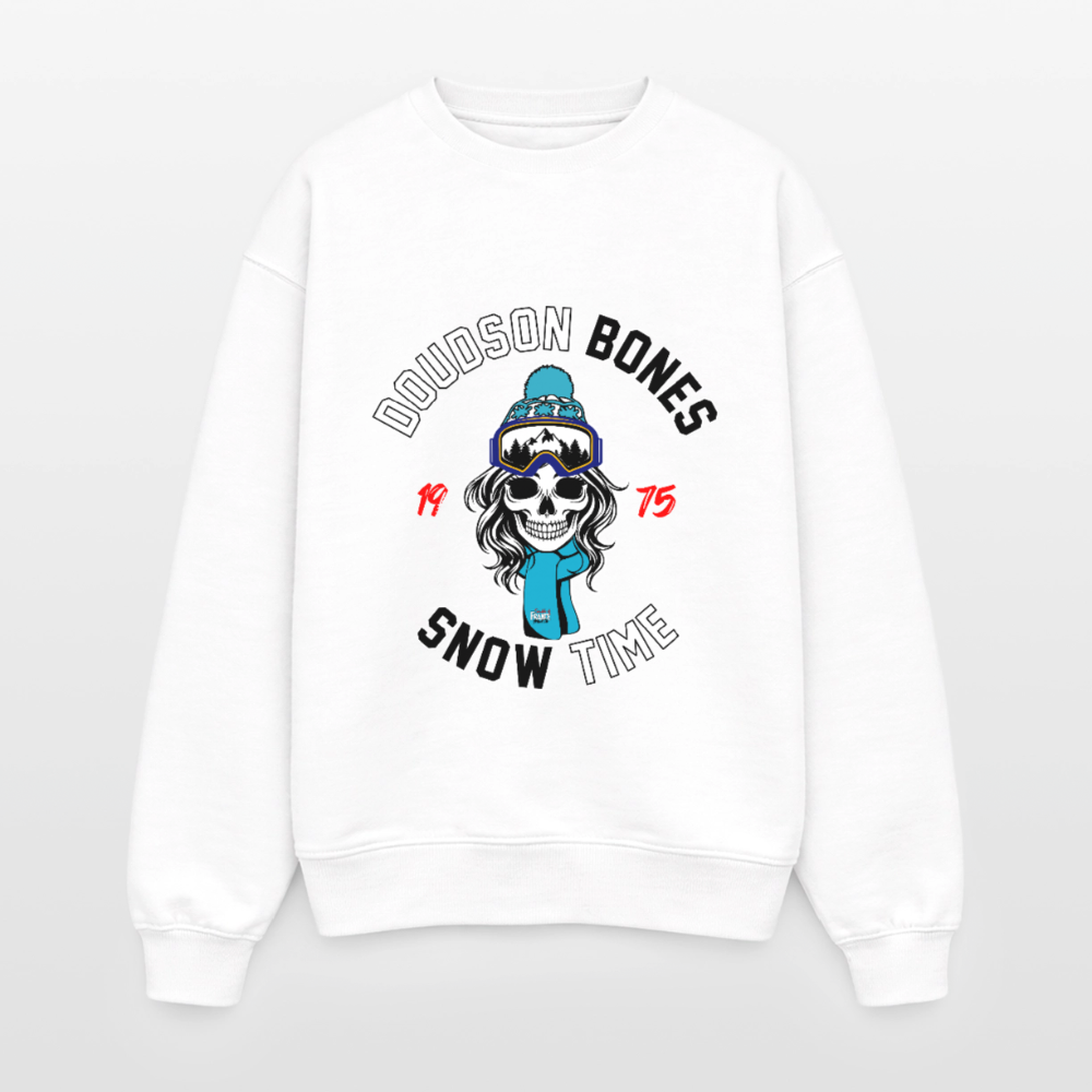 Bones - Snow - Sweat oversize épais SPREAD - blanc