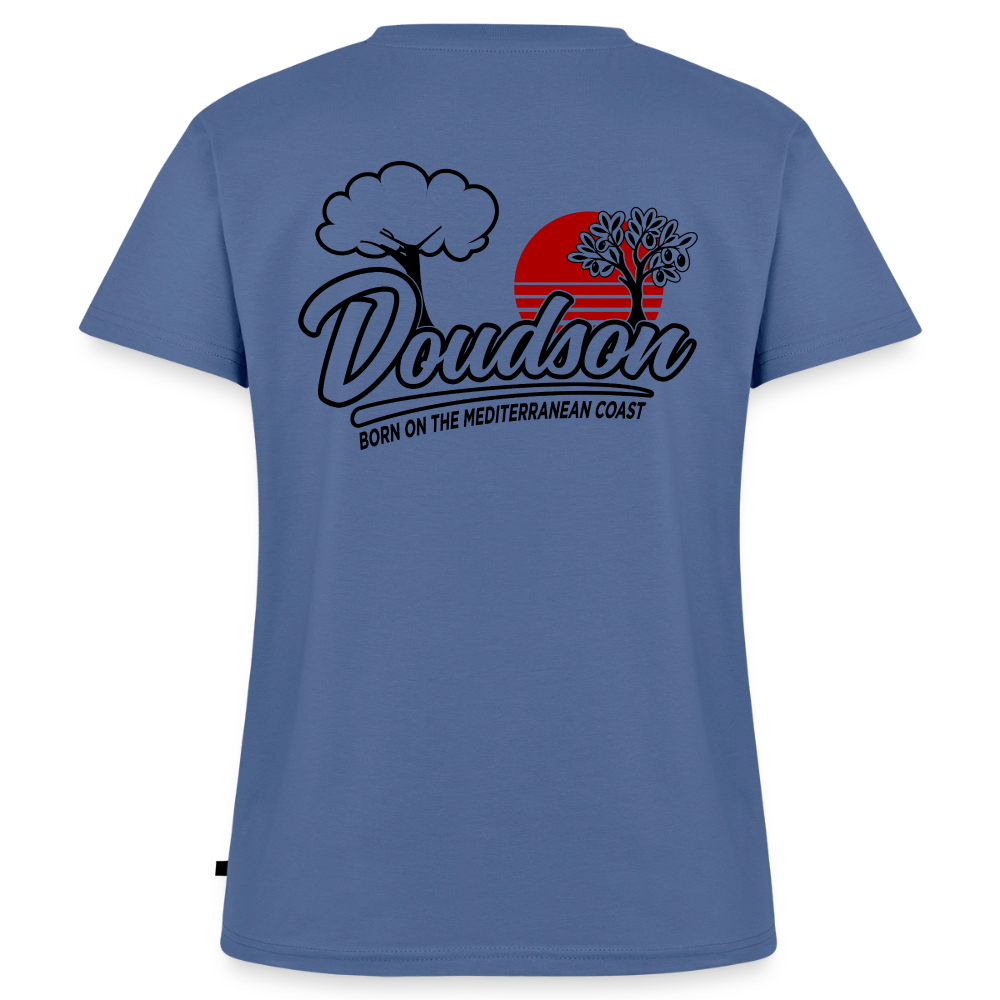 Bones - Beach time - T-shirt encolure en V Premium bio Femme - bleu pigeon